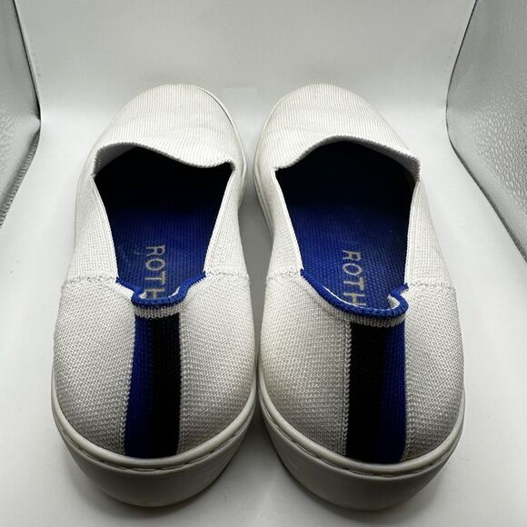Pre-loved Rothy's "The Slip On" Loafer in White Sneakers - Picture 9 of 12